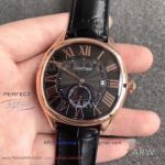 TF Factory Drive De Cartier Black Dial Rose Gold Case 40mm 1904PS-MC Automatic Watch